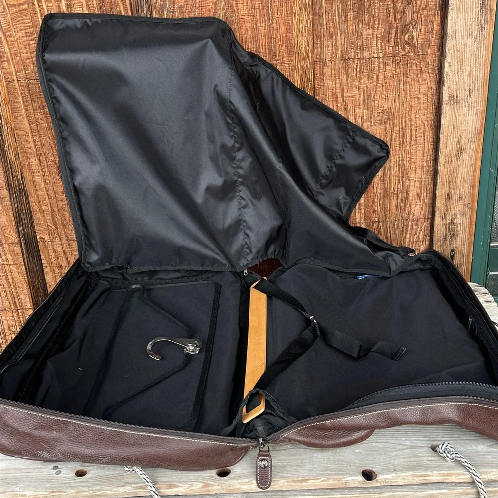 BRIC’S Large Brown Leather Garment Travel Bag – Made in Italy - With Accessories